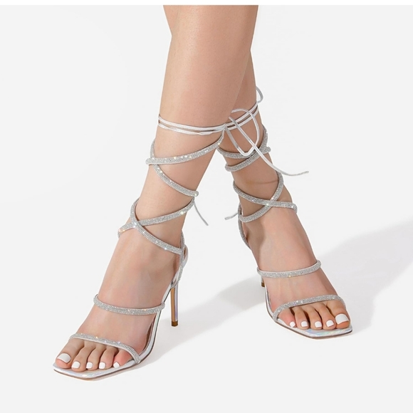 Embellished Strappy Sandals - Picture 4 of 7